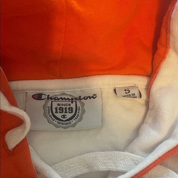 Champion Orange and Black Hoodie - Picture 6 of 7